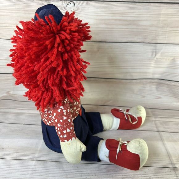 VTG Raggedy Andy Rag Doll 19” Singing & Swaying Sitting Stuffed PBC -Works/Dirty - Picture 8 of 16